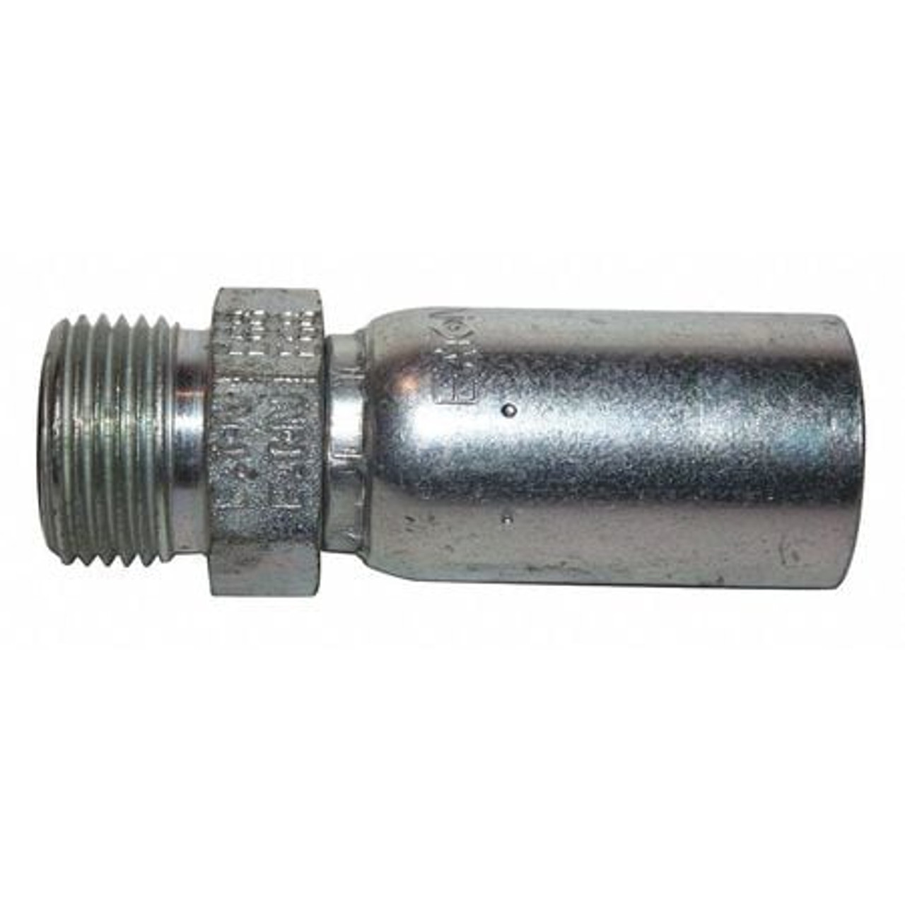 KURT MF-06-08 CRIMP FITTING STRAIGHT 3/8 ID ORS