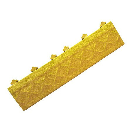 ERGO ADVANTAGE AM4-Y MAT EDGING,18" L,4" W,YELLOW,PK10