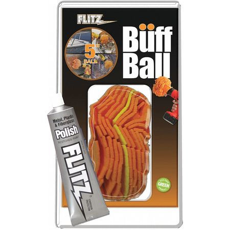 FLITZ PREMIUM POLISHING PRODUCTS PB101-50 BUFFING BALL POLISHING TYPE 5 SIZE