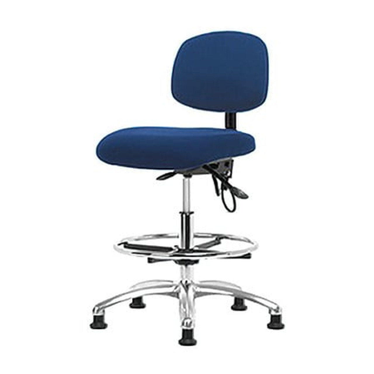BLUE RIDGE ERGONOMICS BR-ESD-FMBCH-CR-T0-A0-CF-EG-ESDBLU ERGONOMIC CHAIR FABRIC BLUE