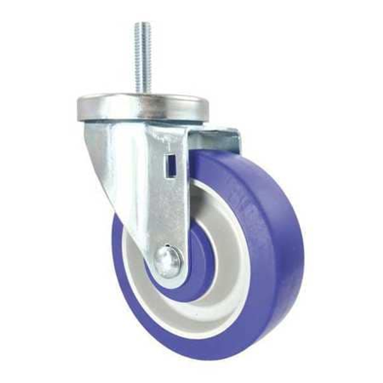 CC CREST CDP-Z-241 SWIVEL STEM CASTER BLUE RUBBER 4 