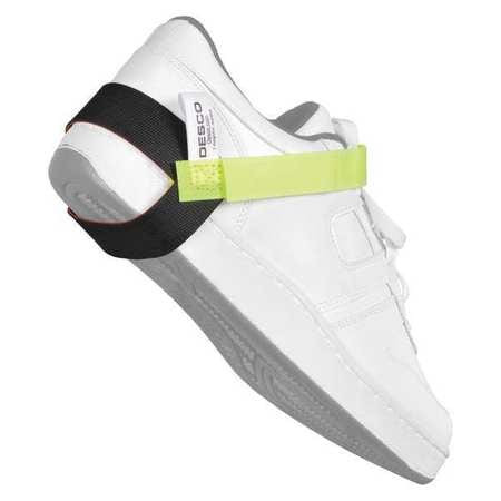 DESCO 07599 HEEL GROUNDER,1 MEG,LIME GREEN STRAP
