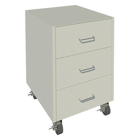 INSTOCK GRJTP1072-18 MOBILE CABINET 27-1/4 H PEARL WHITE