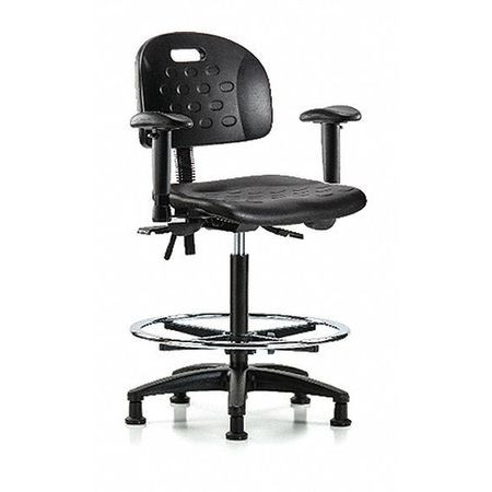 BLUE RIDGE ERGONOMICS BR-HPHBCH-RG-T0-A1-CF-RG-BLK ESD TASK CHAIR FABRIC BLACK