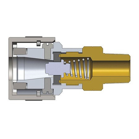 DIXON VALVE  COUPLING 2SHDM2 QUICK CONNECT PLUG MALE 2.22 ALUMINUM