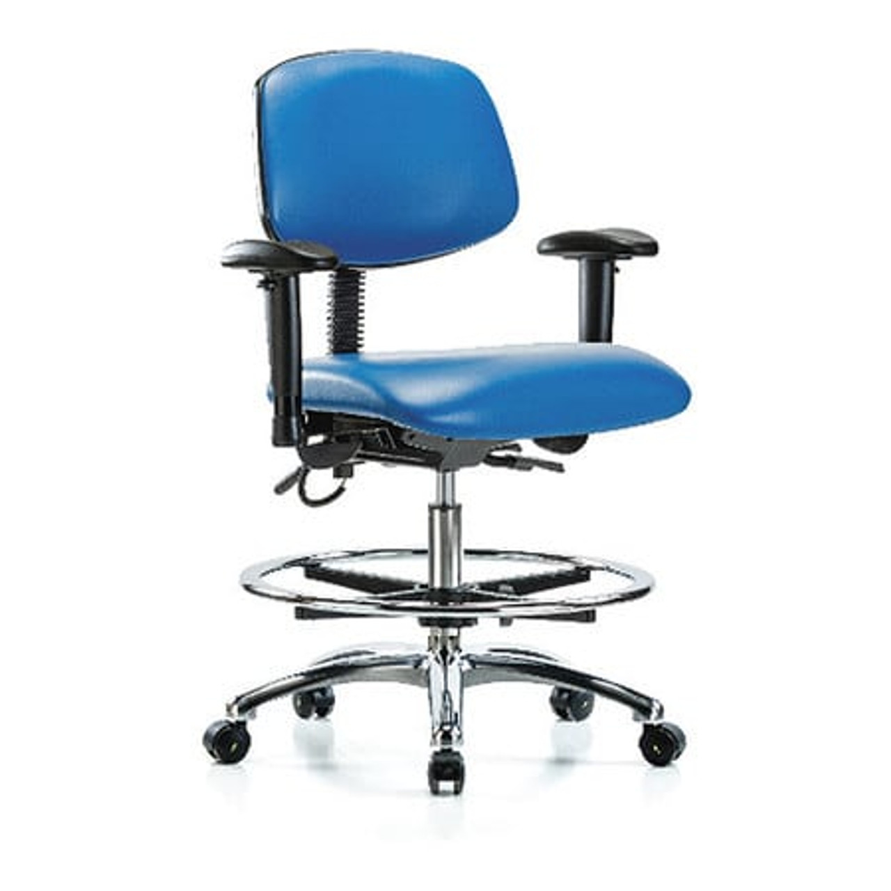 BLUE RIDGE ERGONOMICS BR-ESD-VMBCH-CR-T0-A1-CF-EC-ESDBLU ERGONOMIC CHAIR UPHOLSTERED VINYL BLUE BLUE RIDGE ERGONOMICS BR-ESD-VMBCH-CR-T0-A1-CF-EC-ESDBLU ERGONOMIC CHAIR UPHOLSTERED VINYL BLUE