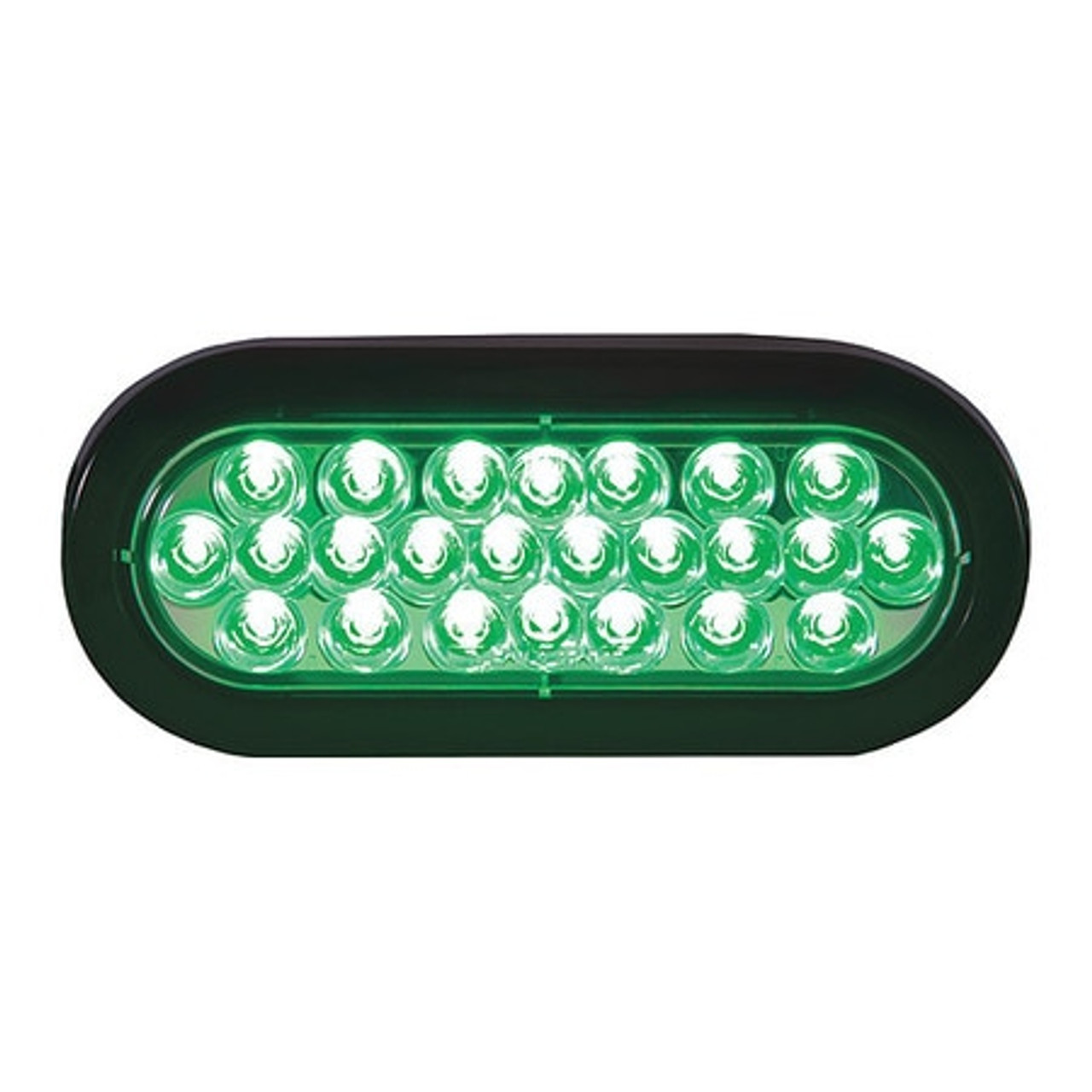 BUYERS PRODUCTS SL66GO RECESSED LED STROBE LIGHT OVAL GREEN