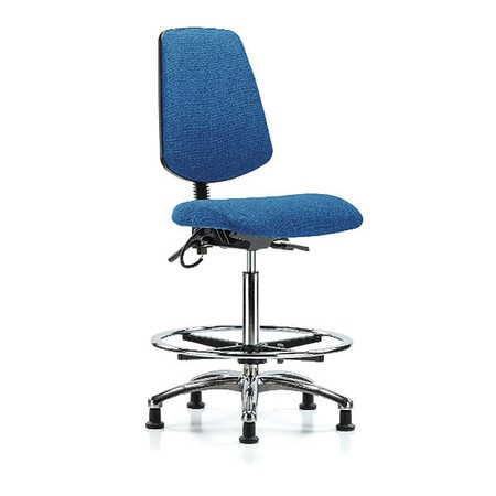 BLUE RIDGE ERGONOMICS BR-ESD-FHBCH-MB-CR-T1-A0-CF-EG-ESDBLU CLEANROOM TASK CHAIR FABRIC BLUE