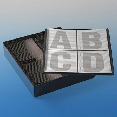 GLOBE SCIENTIFIC 513224 MICROSCOPE SLIDE BOX BLACK 1-3/4 H