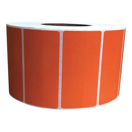 GRAINGER GLOBAL SOURCING 60DY04 BARCODE PRINTER LABEL 4 W 2 H ORANGE
