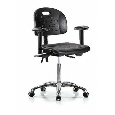 BLUE RIDGE ERGONOMICS BR-HPMBCH-CR-T0-A1-NF-CC-BLK ERGONOMIC CHAIR POLYURETHANE BLACK