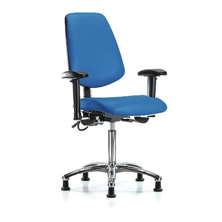 BLUE RIDGE ERGONOMICS BR-ESD-VMBCH-MB-CR-T1-A1-NF-EG-ESDBLU ESD TASK CHAIR FABRIC BLUE