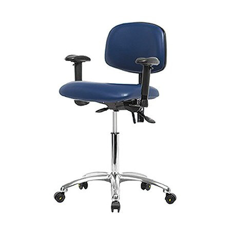 BLUE RIDGE ERGONOMICS BR-ESD-VDHCH-CR-T0-A1-EC-ESDBLU ERGONOMIC CHAIR FABRIC BLUE