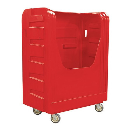 ROYAL BASKET TRUCK R48-RDX-BFC-6UNN BULK POLY 48 CU FT. RED C