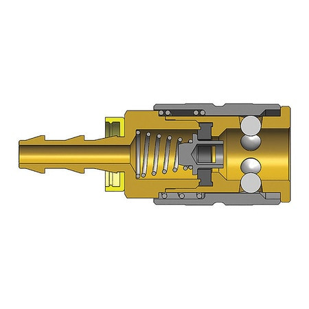 DIXON VALVE  COUPLING 2FB3-B FSERIES MAN COUPLER1/4 PUSH BARB3/8 BR