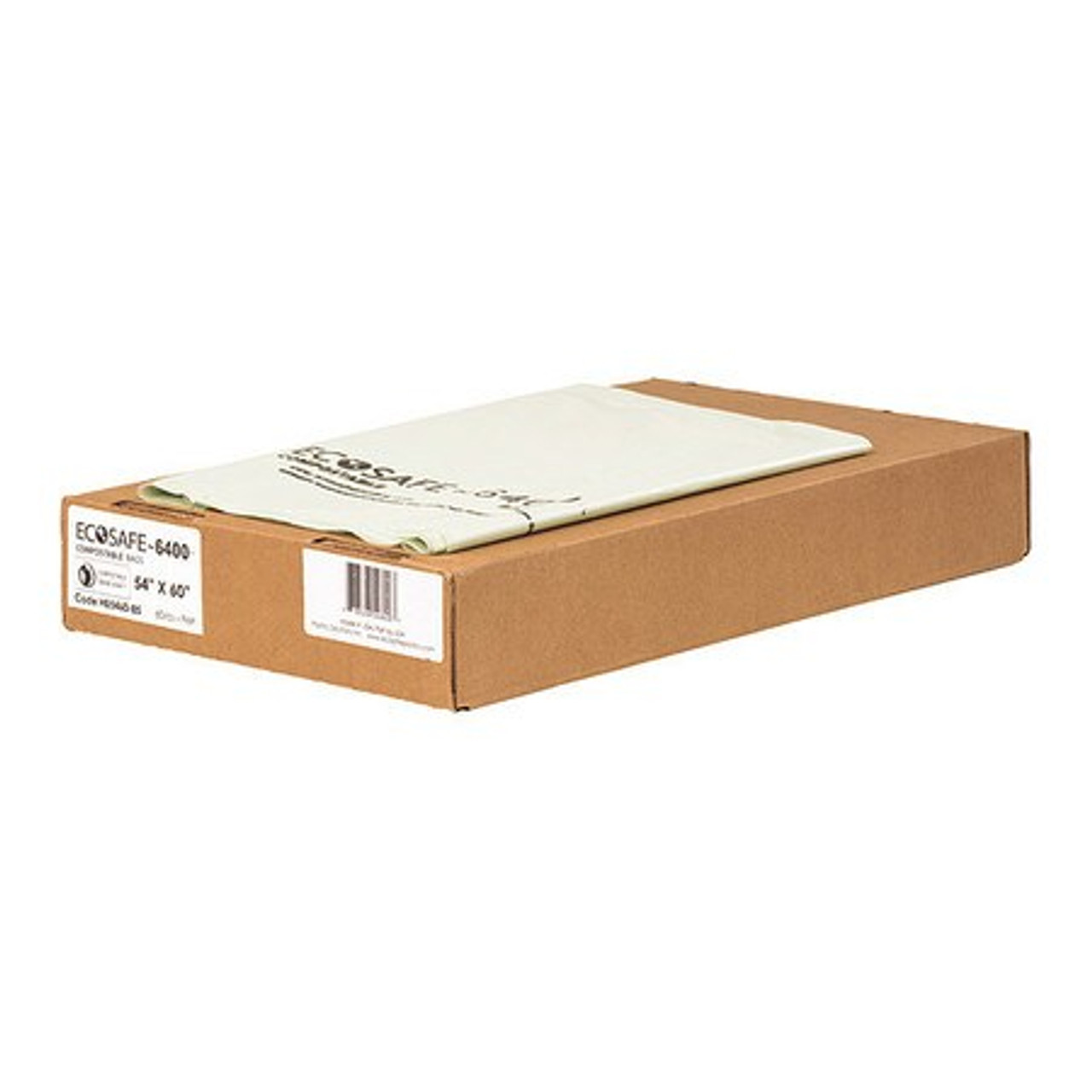 ECOSAFE-6400 HB5460-85 BAG COMPOSTABLE 96 GAL. 54 X 60 PK60 ECOSAFE-6400 HB5460-85 BAG COMPOSTABLE 96 GAL. 54 X 60 PK60