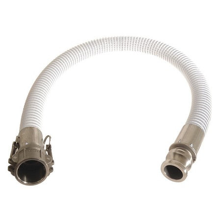 CONTINENTAL COMMERCIAL PRODUCTS VBT200-15CE-G FOOD GRADE HOSE 2 ID X 15 FT. CLEAR