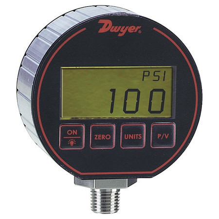 DWYER INSTRUMENTS DPG-102 DIGITAL PRESSURE GAUGE 3 DIAL SIZE BLK