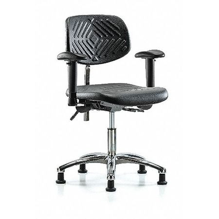 BLUE RIDGE ERGONOMICS BR-NCR-PDHCH-CR-T0-A1-RG-BLK ERGONOMIC CHAIR UPHOLSTERED VINYL BLACK