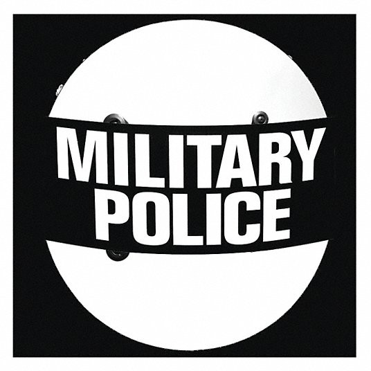 PAULSON MANUFACTURING BS-7-MP ROUND MILITARY POLICE RIOT SHIELD CLEAR