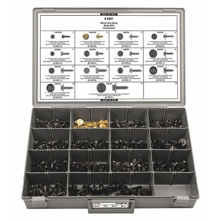 DISCO 8681 HEX HEAD BODY BOLT ASSORT 345 PCS.