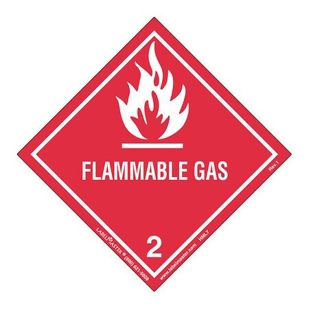 LABELMASTER HML7S FLAMMABLE GAS LABEL WORDED PK50