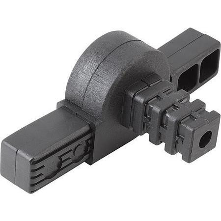 KIPP K0626.1251511 SQUARE TUBE,CONNECTOR,THREE WAY SWIVEL