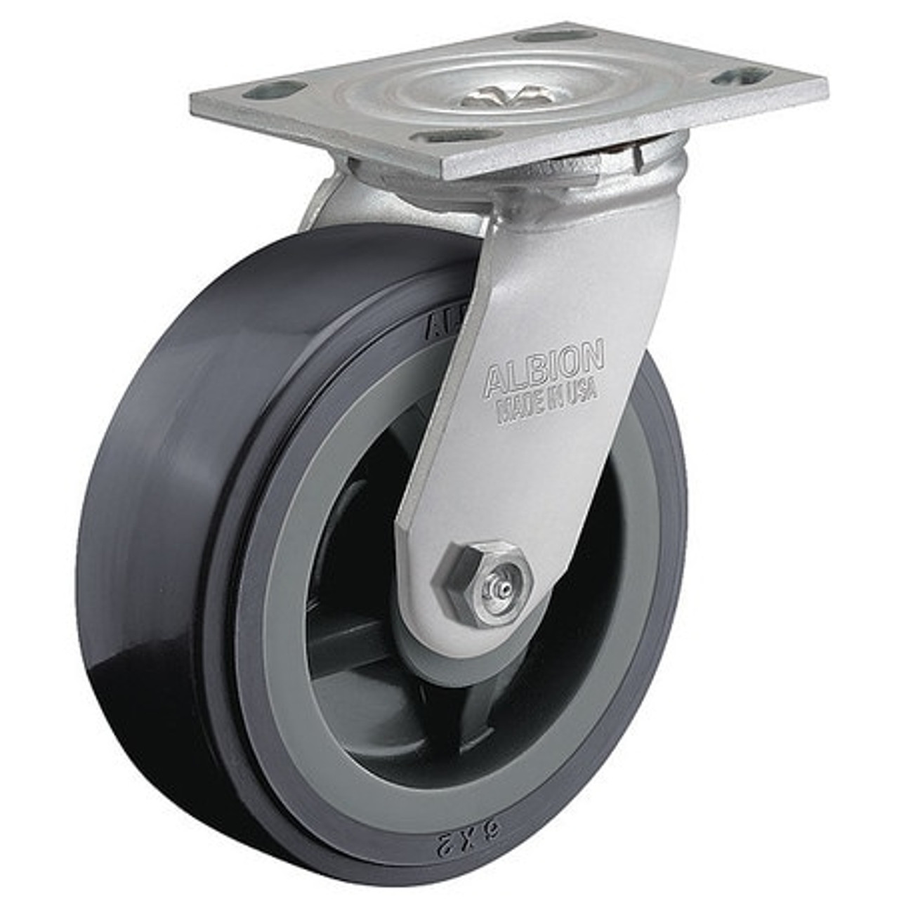 ALBION 16XA04201S STANDARD PLATE CASTER WHEEL 2 W