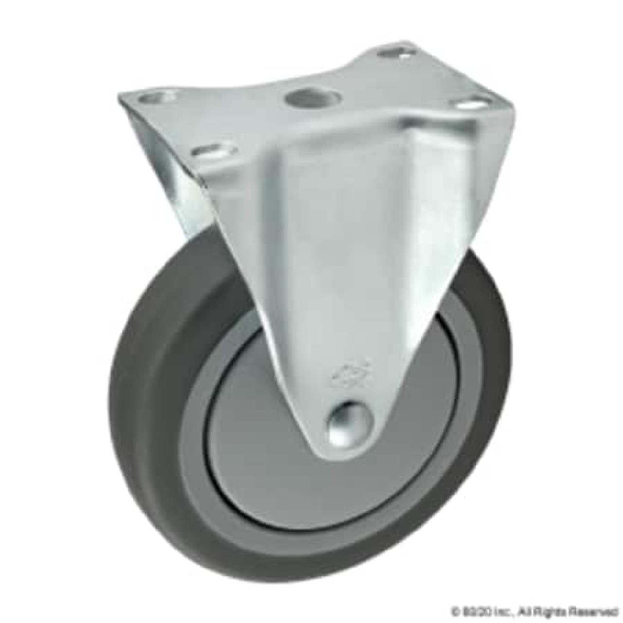 80/20 INC 65-2316 FLANGE MT RIGID CASTER W/O BRAKE 127MM