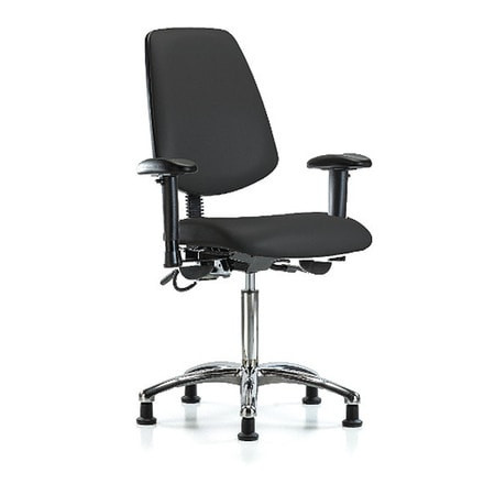 BLUE RIDGE ERGONOMICS BR-ESD-VMBCH-MB-CR-T1-A1-NF-EG-ESDBLK ESD TASK CHAIR FABRIC BLACK