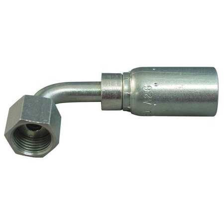 KURT FFX90-06-08 CRIMP FITTING 90 DEGREES ELBOW 3/8 ID