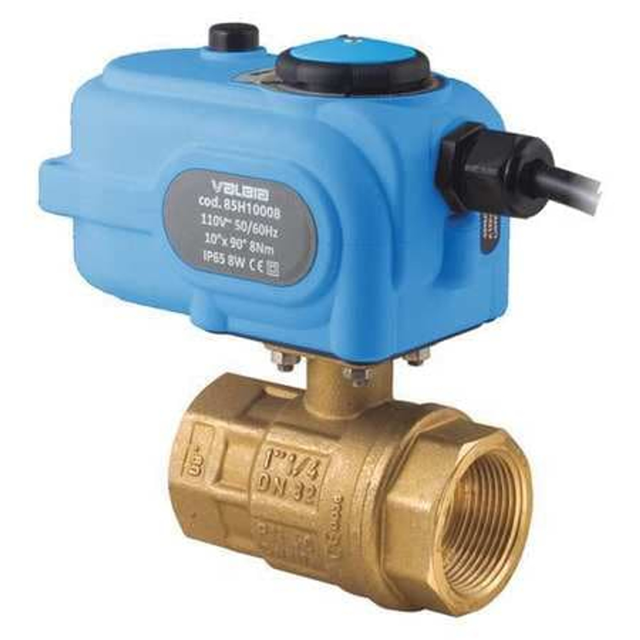 BONOMI 8E864LF-003-11/4 ELECTRIC BRASS BALL VALVE 100/240AC 11/4