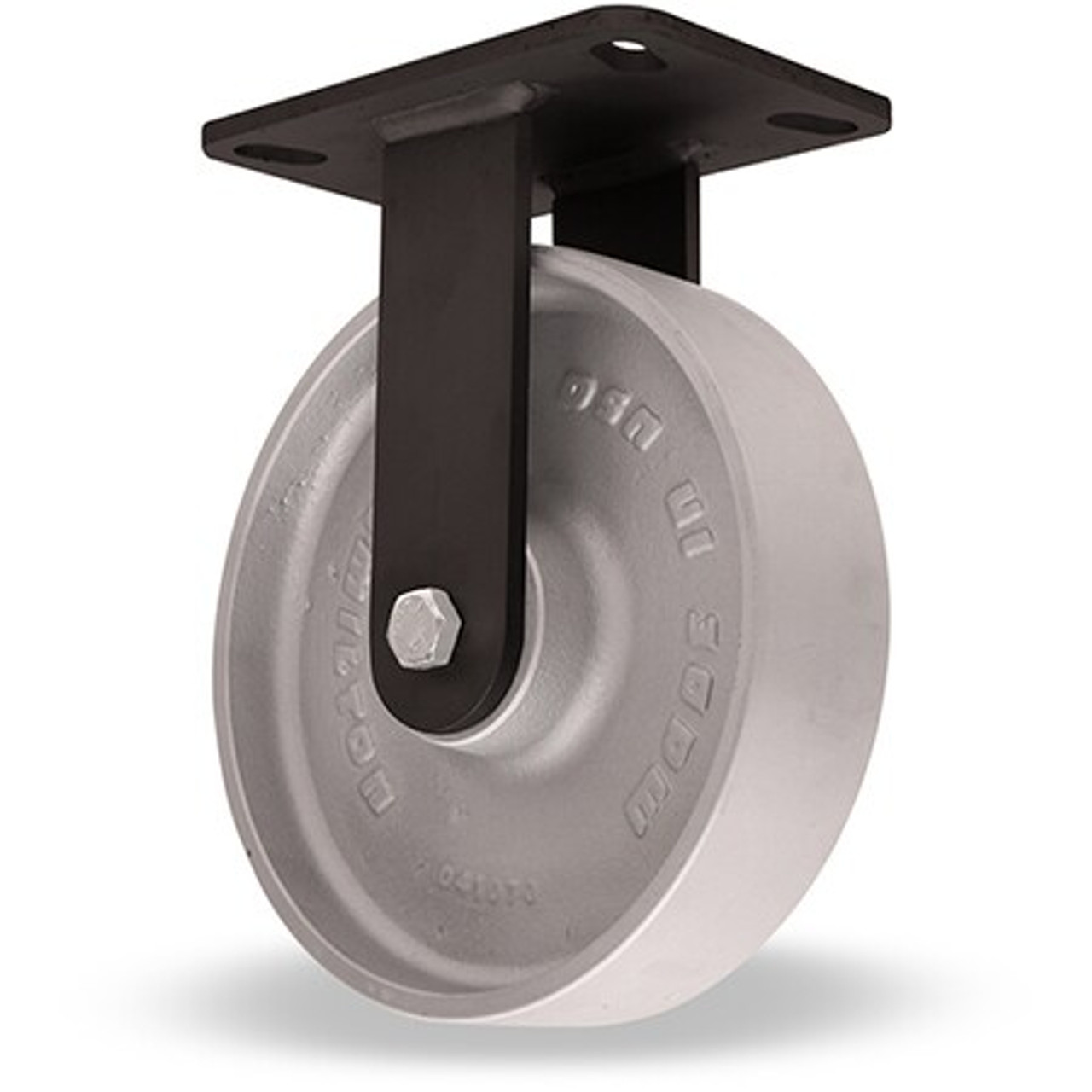 HAMILTON R-HSK-8HMB STANDARD PLATE CASTER SILVER WHEEL