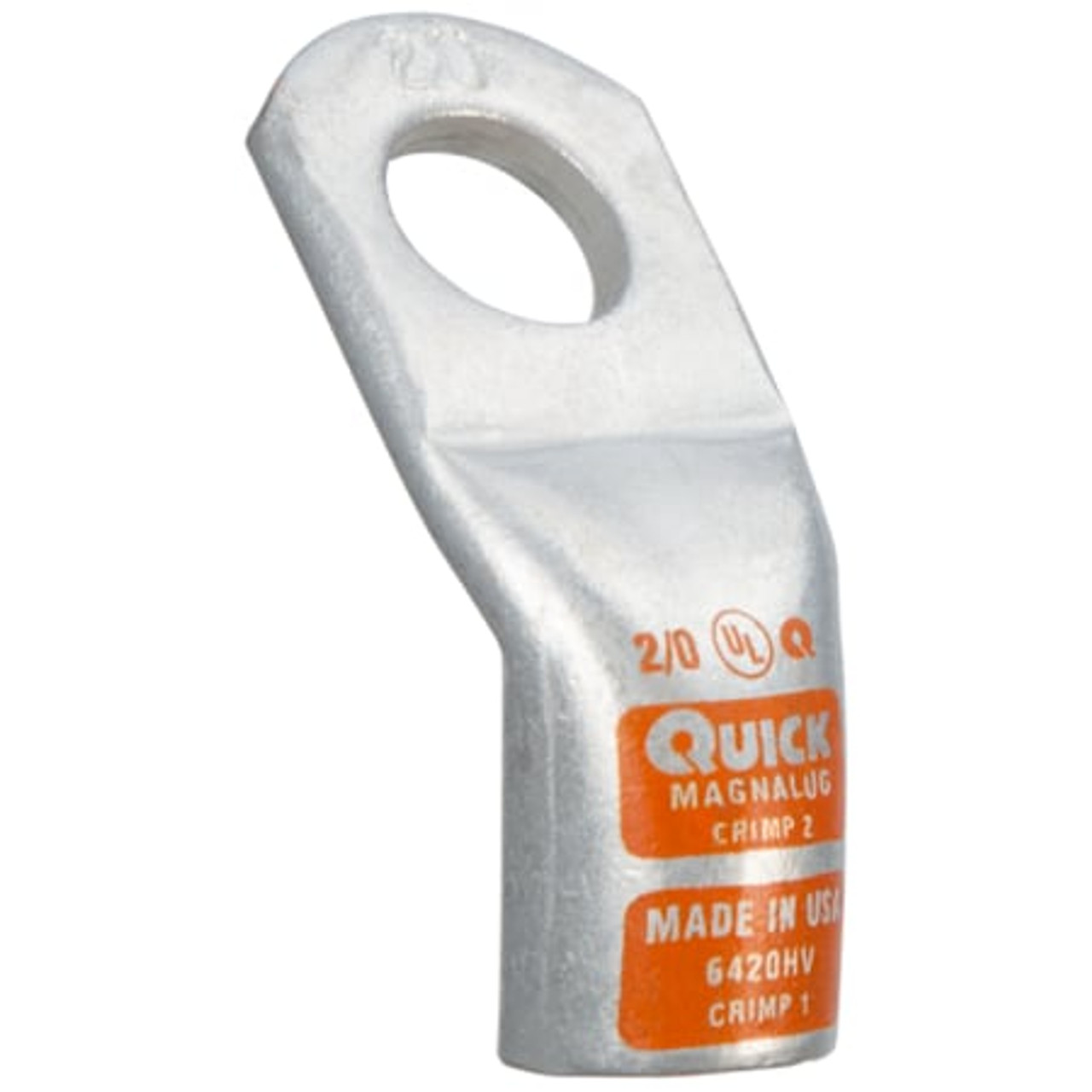 QUICK CABLE 6404-005FV BENT LUG 4 GAUGE 3/8 45 DEG. PK5