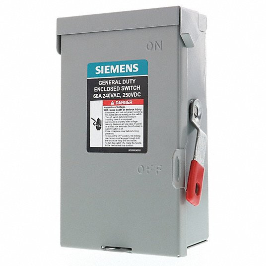 SIEMENS GNF222A SAFETY SWITCH GENERAL DUTY 2 PHASE