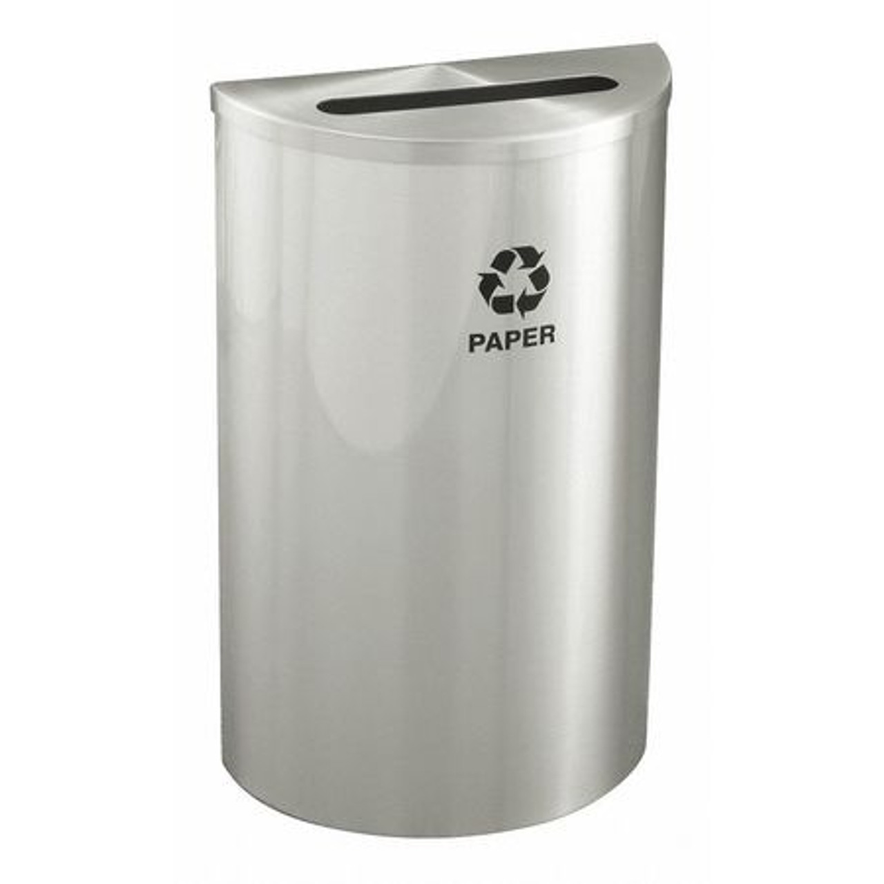 GLARO INC. P1899SA-SA-P RECYCLING RECEPTACLE HALF ROUND 18 