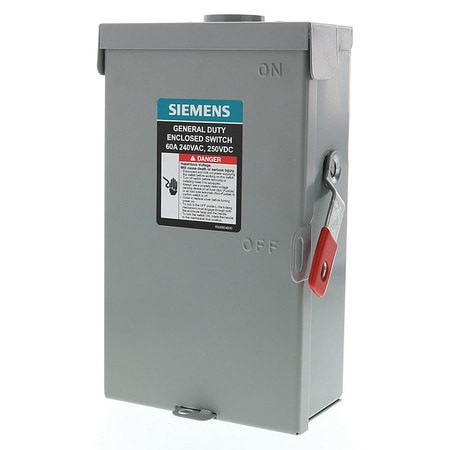 SIEMENS GF222NRA SAFETY SWITCH GENERAL DUTY 2 PHASE
