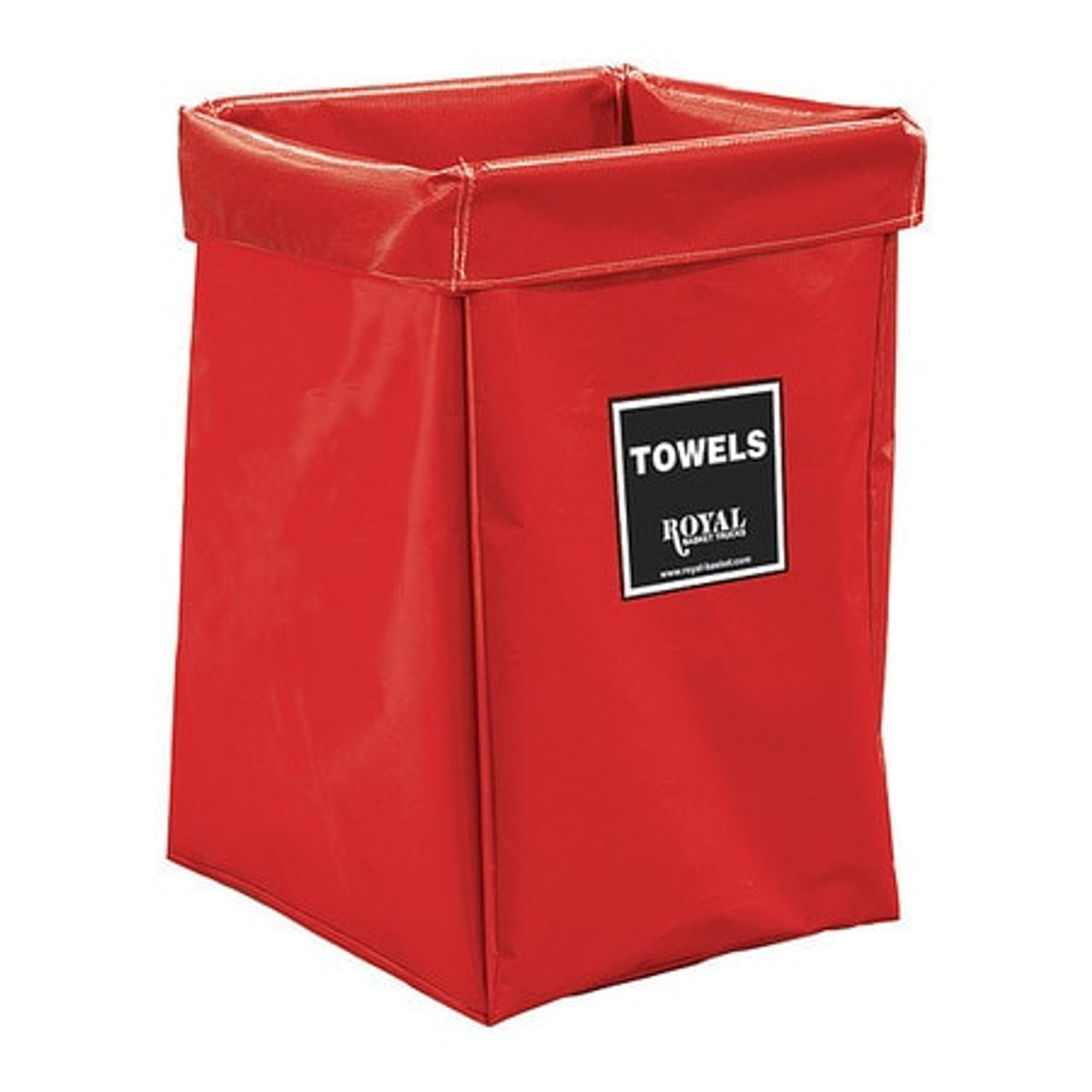 ROYAL BASKET TRUCK R06-RRX-XTN X-FRAME BAG 6 BU RD VINYL TOWELS ROYAL BASKET TRUCK R06-RRX-XTN X-FRAME BAG 6 BU RD VINYL TOWELS