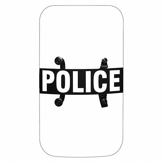 PAULSON MANUFACTURING BS-9-FP FEDERAL POLICE RIOT SHIELD CLEAR