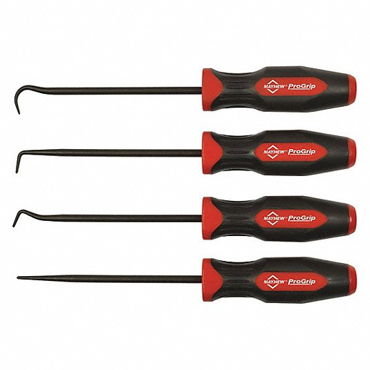 MAYHEW 13094-54XR52 PICK AND HOOK SET STEEL 4 PCS. 13-3/4 L