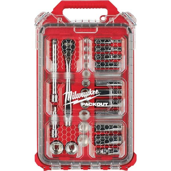 MILWAUKEE ELECTRIC TOOLS 48-22-9481 3/8” DRIVE 28PC RATCHET & SOCKET SET WIT