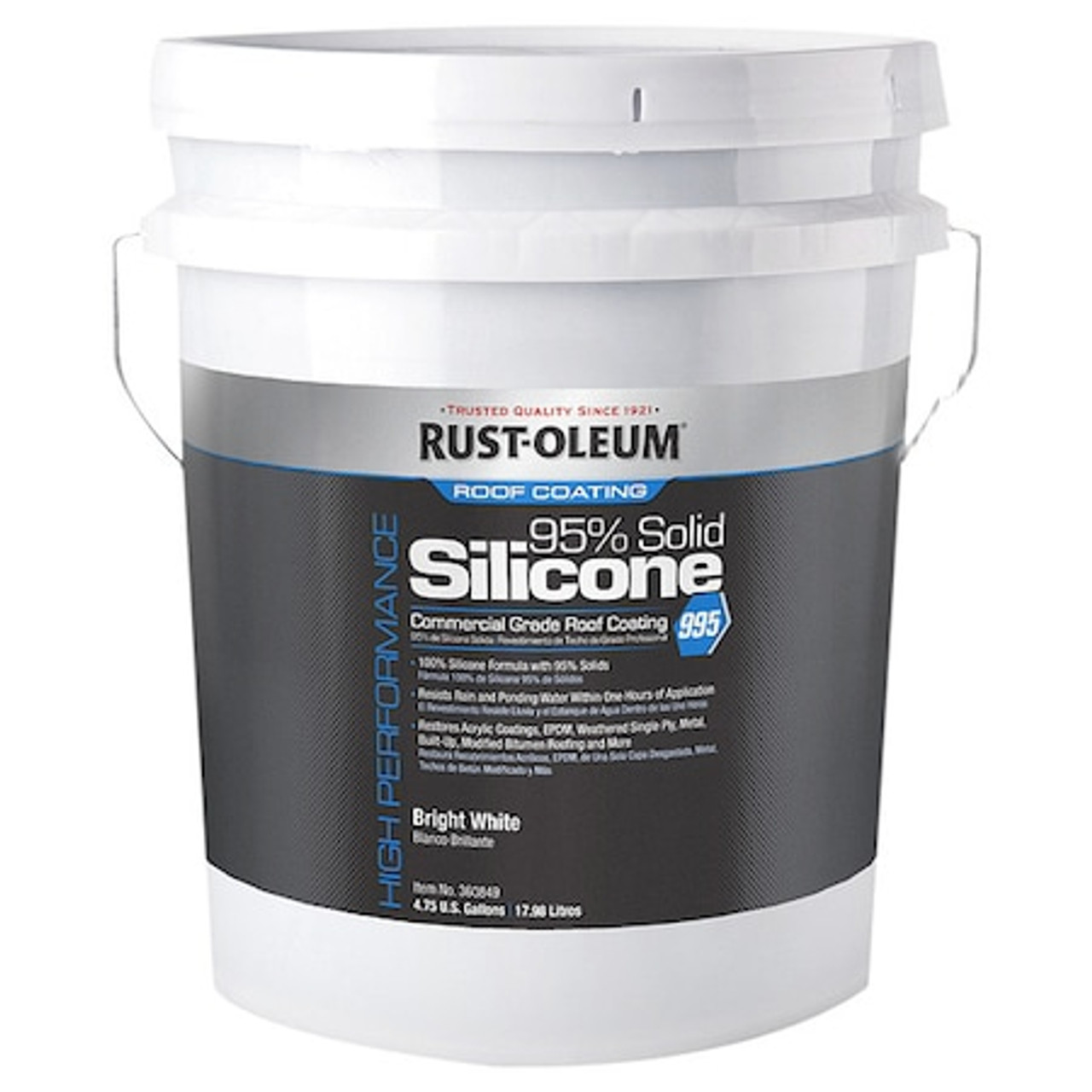RUST-OLEUM 360849 COATING RF 995 SILIC WHT4.7GAL