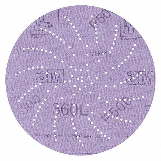 3M 360L-48XA45 SANDING DISC SUPER FINE 5 IN DIA PK100