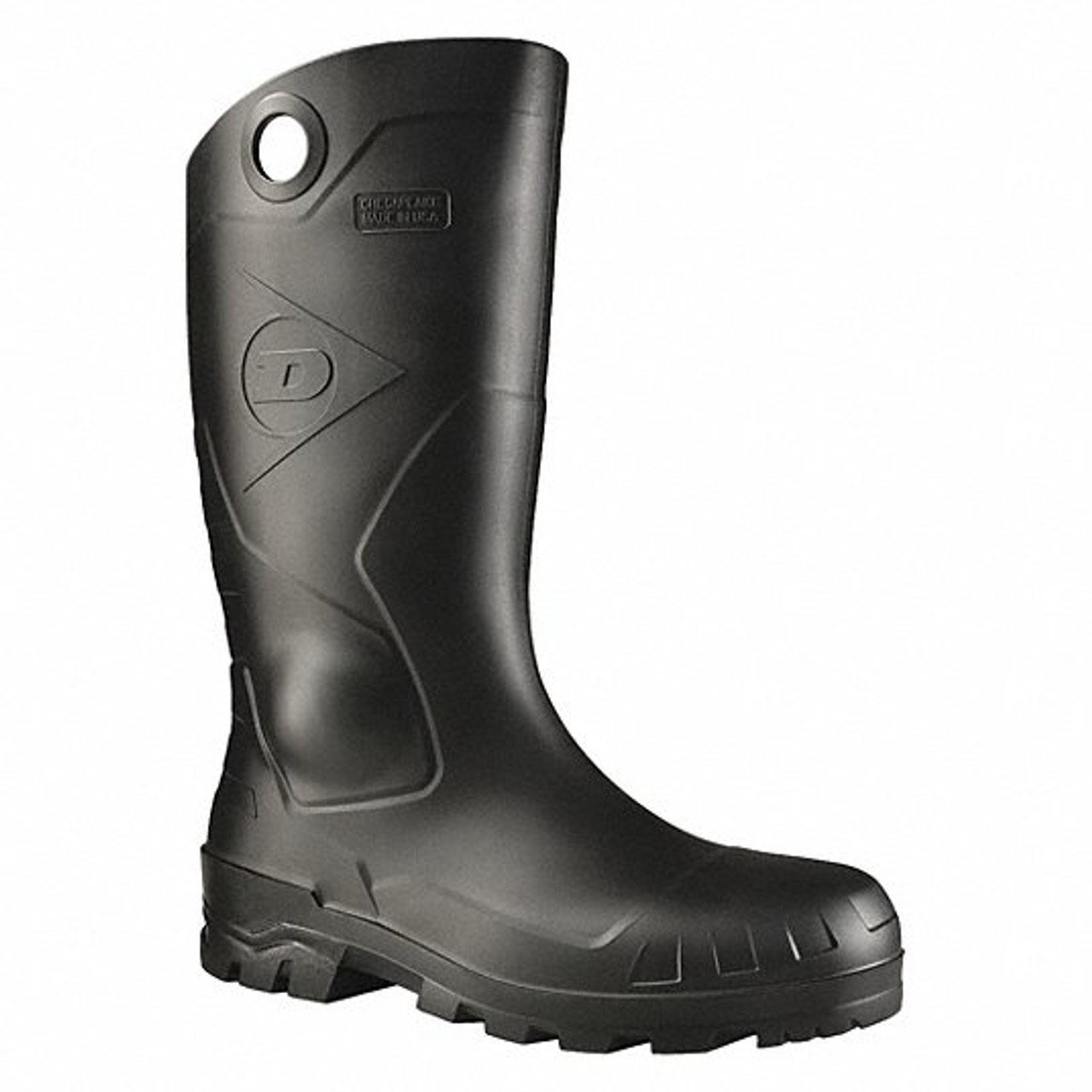 DUNLOP 86776-470P70 J6898 RUBBER BOOT UNISEX 6 KNEE BLACK PR