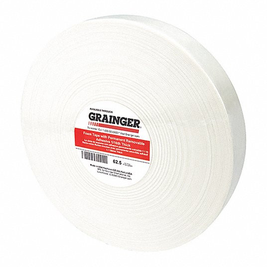 GRAINGER GLOBAL SOURCING TC0116W-49Z362 FOAM TAPE 1/16 24MM W 24MM L PK324
