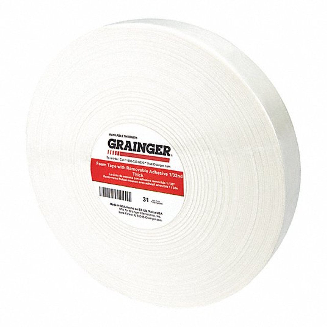 GRAINGER GLOBAL SOURCING TC241-49Z383 FOAM TAPE 1/32 24MM W 72MM L PK216