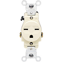 LEVITON 071-05029-00I RECEPTACLE SNGL 15A250V IV