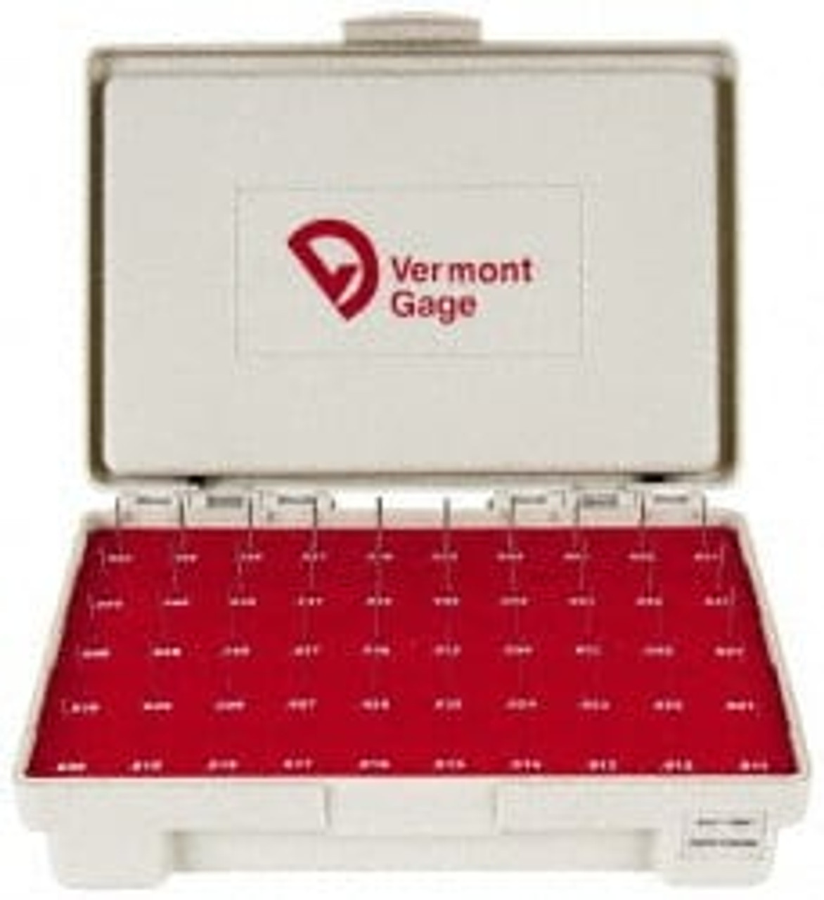 VERMONT GAGE 101300100 GAGE PIN SET,ZZ,PLUS,.0065"-.0605"