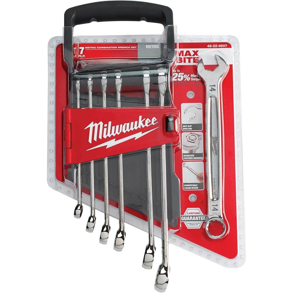 MILWAUKEE ELECTRIC TOOLS 48-22-9507 7PC COMBINATION WRENCH SET - METRIC