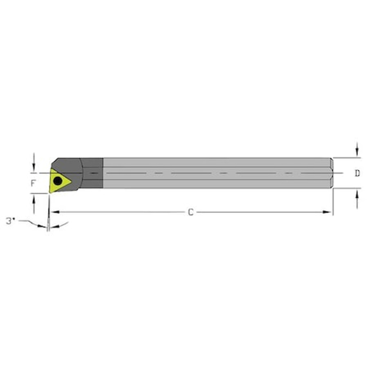 ULTRA-DEX USA C04H STUCL1.2-138 INDEXABLE BORING BAR,5/16",CARBIDE